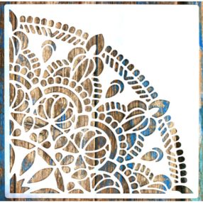    sarok  Mandala mintás festő sablon 30x30 cm-es műanyag festő stencil 