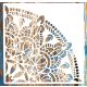  sarok  Mandala mintás rétegző sablon  30x30 cm-es műanyag festő stencil 