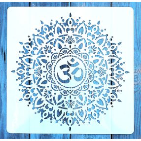  Mandala mintás DIY sablon stencil, 30x30 cm-es 