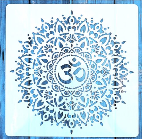  Mandala mintás DIY sablon stencil, 30x30 cm-es 