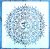 Mandala mintás DIY sablon stencil, 30x30 cm-es 