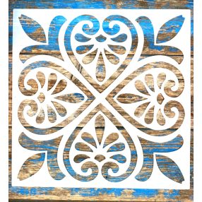    csempe mintás DIY festő sablon 30x30 cm-es  műanyag stencil  sablon 