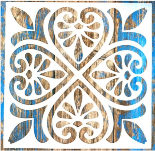  csempe mintás DIY festő sablon 30x30 cm-es  műanyag stencil  sablon 