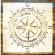  Navigátor, Iránytű  mintás  sablon  stencil, 30x30 cm-es 