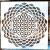 geometriai mintás DIY mandala sablon,  30x30 cm-es festő stencil