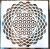 geometriai mintás DIY mandala sablon,  30x30 cm-es festő stencil