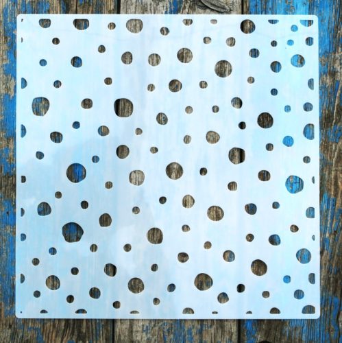 textúra mintás műanyag festő sablon 30x30 cm-es DIY stencil 