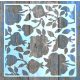  fa, alma, virág mintás festő sablon, 30x30 cm-es műanyag DIY stencil falra bútorra