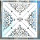  csempe, méhecske mintás műanyag sablon  30x30 cm-es DIY festő stencil falra bútorra