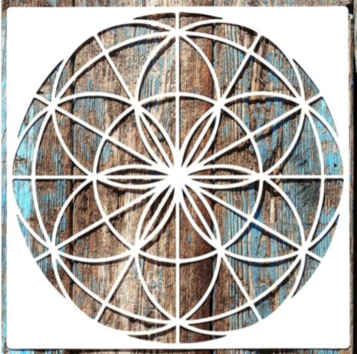  mandala mintás DIY sablon  30x30 cm-es  festő stencil 