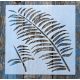  levél mintás műanyag festő sablon 30x30 cm-es stencil falra bútorra