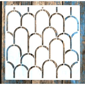  geometriai mintás sablon 30x30 cm-es  festő stencil 