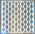  geometriai mintás műanyag festő sablon 30x30 cm-es DIY stencil falra bútorra