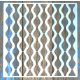  geometriai mintás műanyag festő sablon 30x30 cm-es DIY stencil falra bútorra
