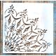 negyed mandala  festő sablon 30x30 cm-es  műanyag DIY stencil falra bútorra