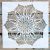 mandala mintás műanyag sablon, 30x30 cm-es  DIY stencil , 