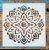 mandala műanyag sablon, 30x30 cm-es DIY stencil 