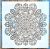 mandala mintás műanyag  sablon, 30x30 cm-es DIY stencil , 
