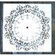 mandala óra mintás  30x30 cm-es műanyag sablon, DIY stencil 