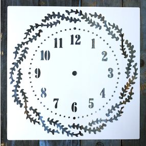   mandala óra mintás műanyag sablon, 30x30 cm-es DIY  stencil ,