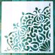 negyed mandala  mintás műanyag sablon, 30x30 cm-es DIY festő stencil 