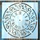Óra számlap  mandala  mintás műanyag sablon, 30x30 cm-es DIY festő stencil 