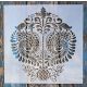 Barokk mintás műanyag fal  sablon, 30x30 cm-es DIY festő stencil 