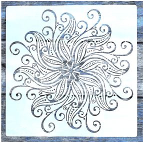   mandala mintás műanyag mandala sablon, 30x30 cm-es DIY festő stencil 