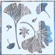 levél mintás műanyag mandala sablon, 30x30 cm-es DIY festő stencil 