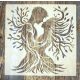  szerelem mintás műanyag sablon, 30x30 cm-es DIY festő stencil 