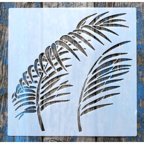   levél mintás műanyag fal  sablon, 30x30 cm-es DIY festő stencil 