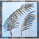 levél mintás műanyag fal  sablon, 30x30 cm-es DIY festő stencil 