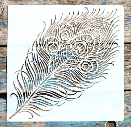 toll  mintás műanyag festő sablon, 30x30 cm-es DIY stencil 