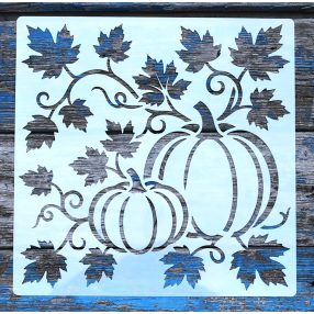    tök mintás műanyag festő sablon, 30x30 cm-es DIY stencil 