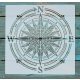 Navigátor, Iránytű  mintás sablon  30x30 cm-es DIY festő  stencil