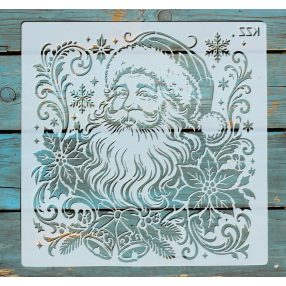 Mikulás  mintás sablon  30x30 cm-es DIY festő  stencil