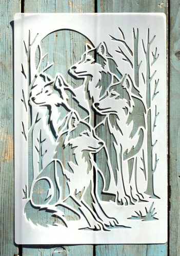  Farkasok sablon DIY festő stencil