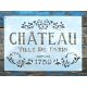 Chateau Paris nyomtatott betű sablon