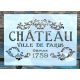 Chateau Paris nyomtatott betű sablon