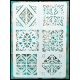 Csempe mintàs műanyag ki festősablon 21x30cm DIY stencil