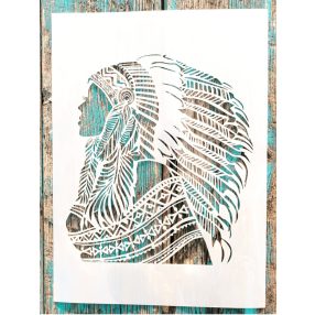 Indiànos  festő festő sablon 21x30 cm-es DIY stencil
