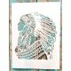 Indiànos  festő festő sablon 21x30 cm-es DIY stencil