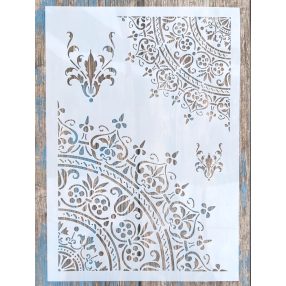   Mandala mintás  21x30cm-es műanyag festő sablon DIY stencil