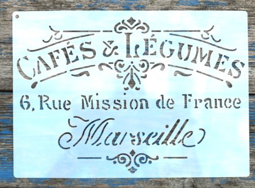  Francia vintage festő sablon 21x30cm-es műanyag DIY stencil