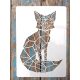 Rókás DIY sablon  21x30cm-es műanyag festő stencil