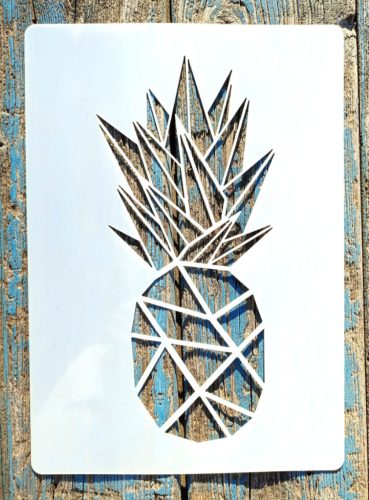 Ananászos festő sablon műanyag DIY  stencil