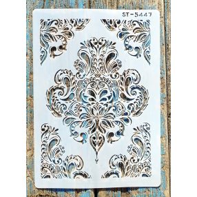 Barokk mintás sablon sarok  mintával ST5447