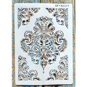 Barokk mintás sablon sarok  mintával ST5447