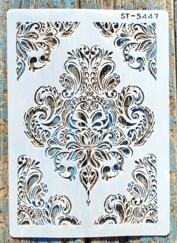 Barokk mintás sablon sarok  mintával ST5447
