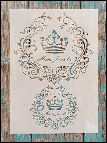 Koronàs 21x30cm-es műanyag stencil DIY sablon